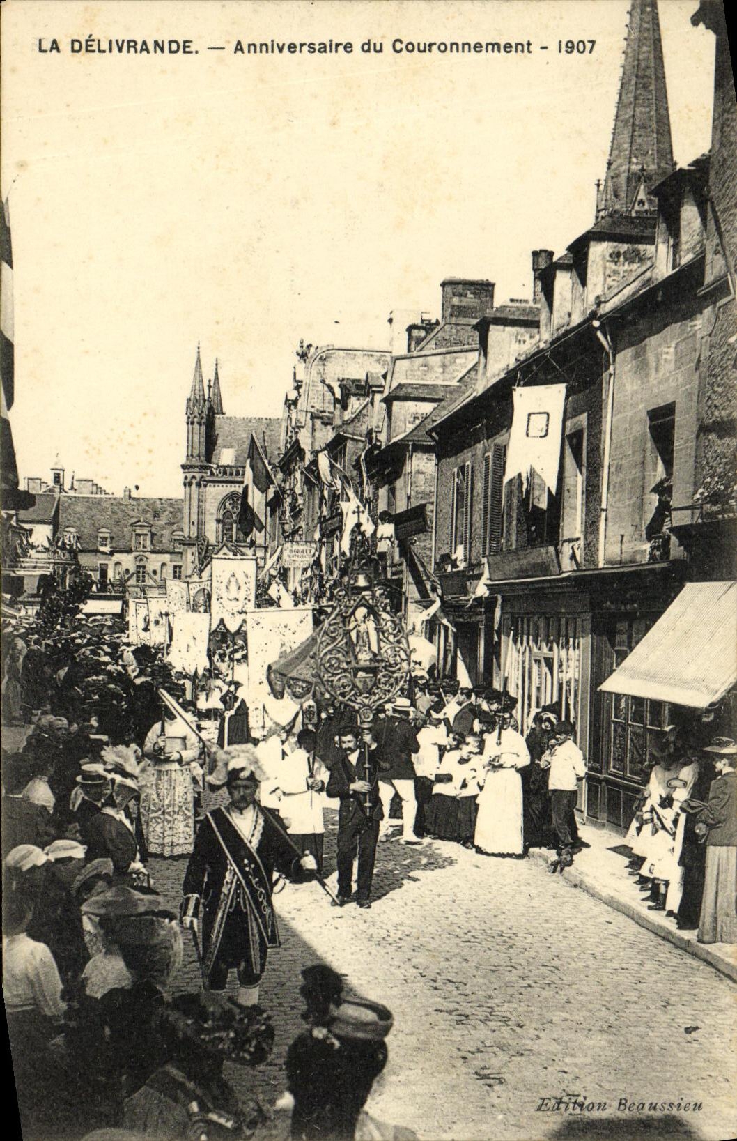 La Délivrande — Anniversaire du Couronnement - 1907 — Édition Beaussieu