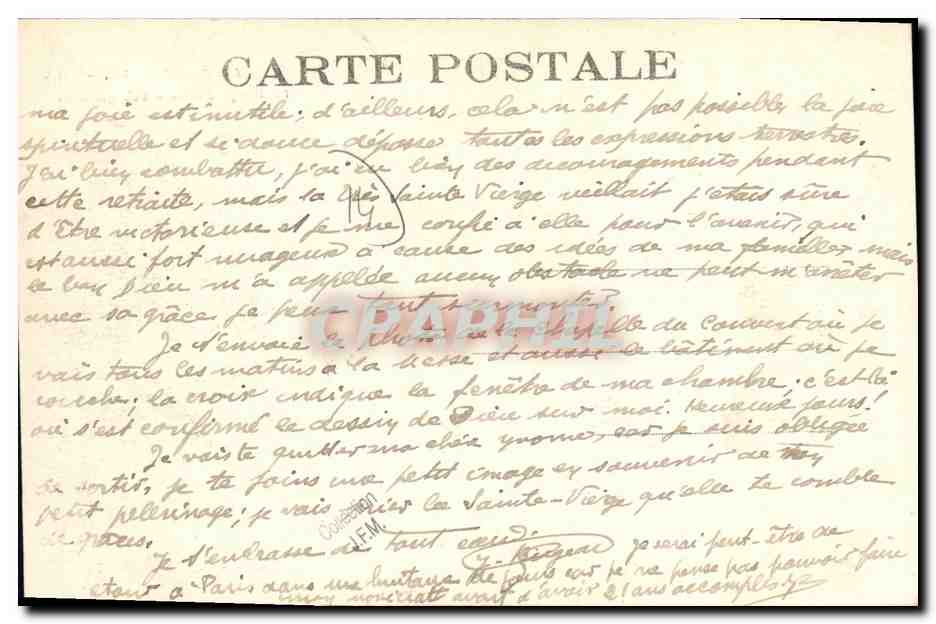 CPA La Delivrande La Vierge Fidele Vue generale — Rückseite