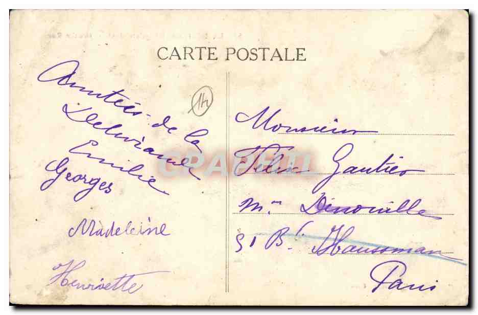 CPA La Delivrande Grande Rue — Reverso