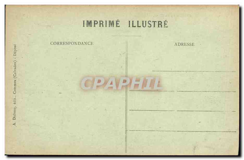 CPA La Delivrande La Basilique et la Place — Rückseite