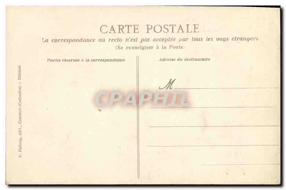 La Délivrande — Procesión del aniversario de la coronación, 1907 — A. D. — Reverso