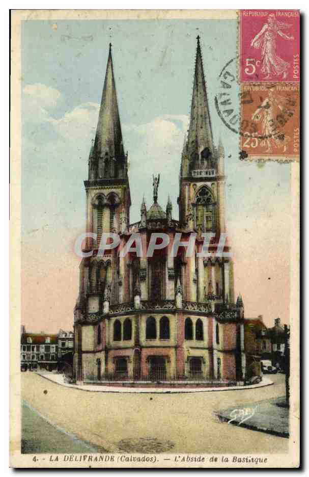 CPA La Delivrande L abside de la Basilique