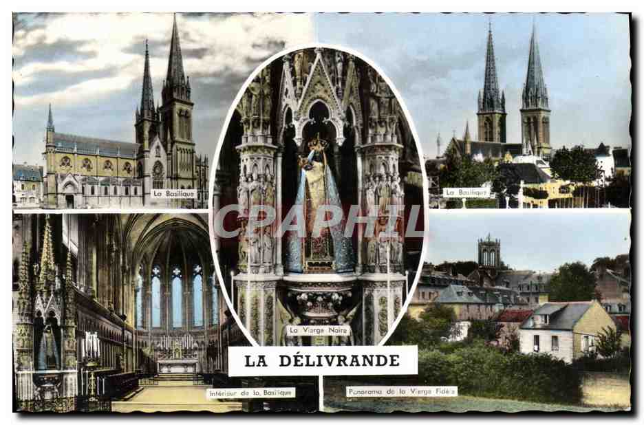 La Délivrande — La Basilique, La Vierge Noire, Panorama — Éditions Gaby, Nantes