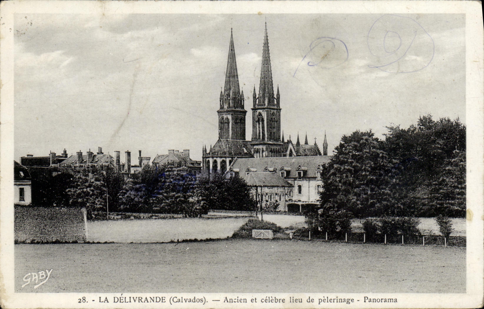 La Délivrande (Calvados) — Ancien et célèbre lieu de pèlerinage — Panorama — SRBY 28