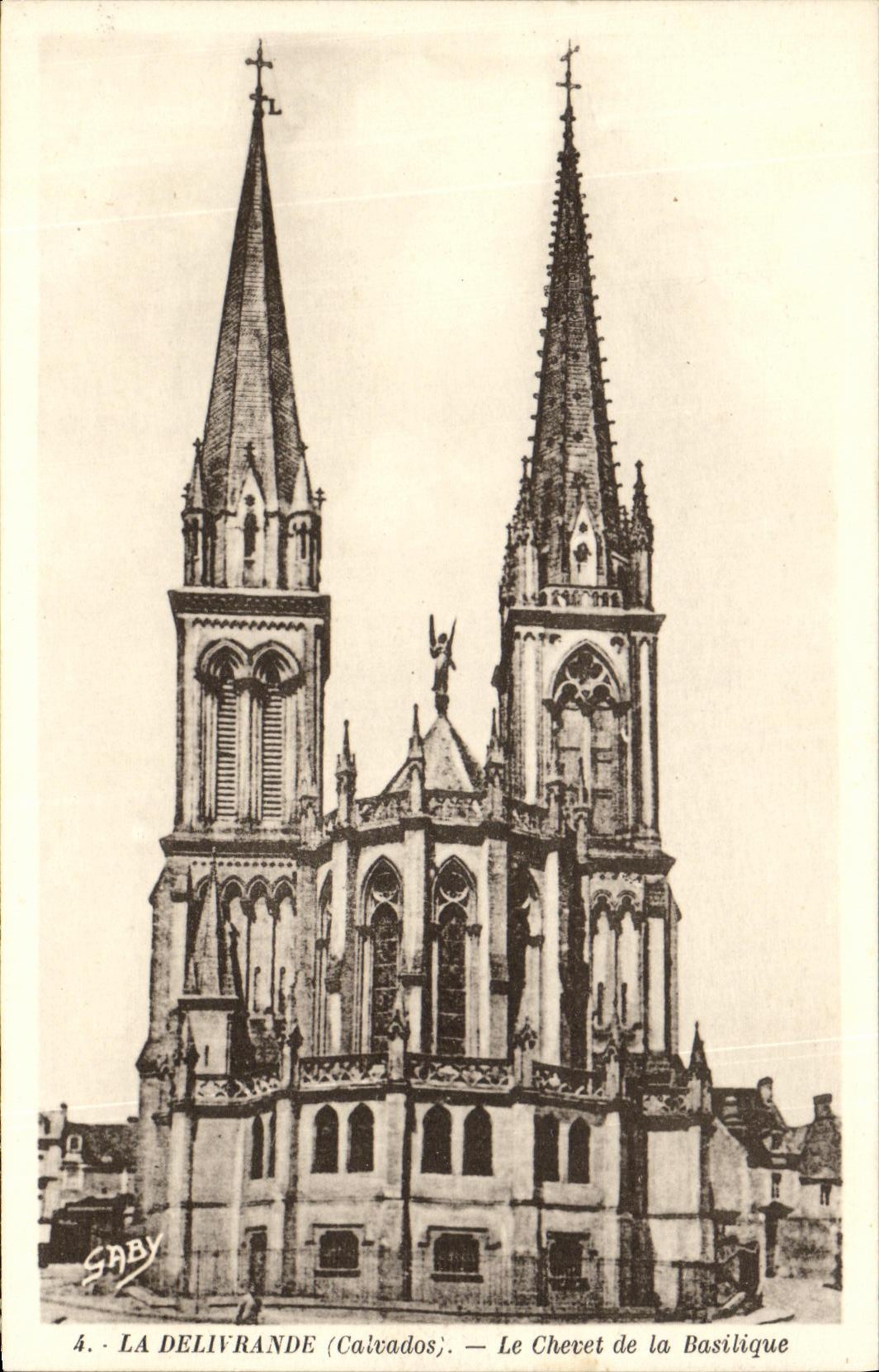 La Delivrande (Calvados) — Le Chevet de la Basilique — Saby