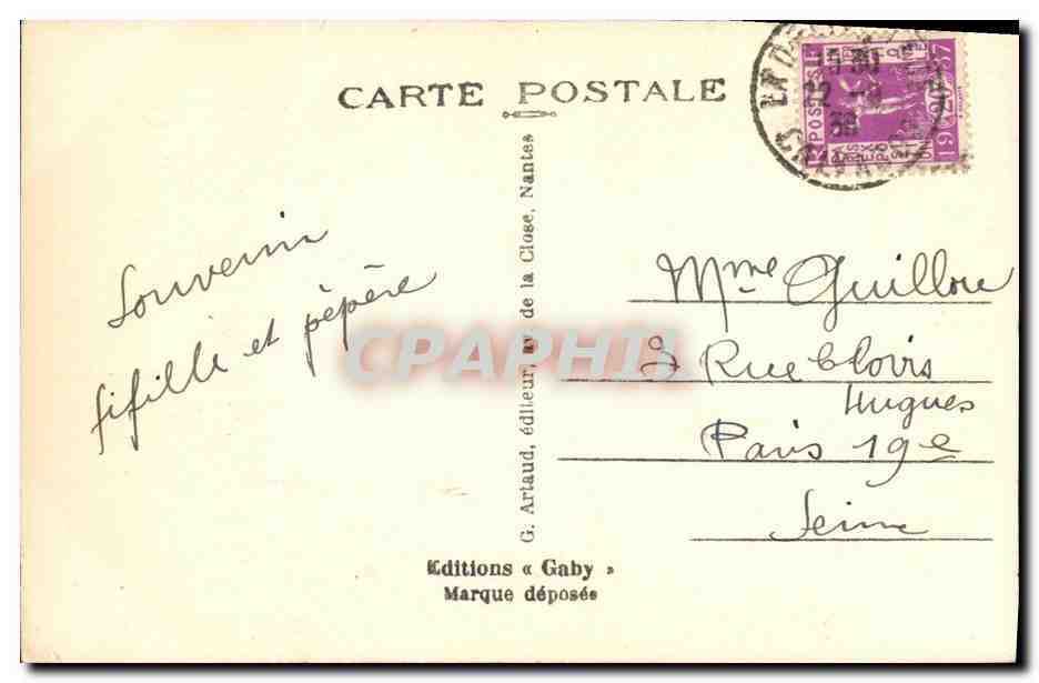 La Delivrande (Calvados) — La Bastique — Saby — Verso