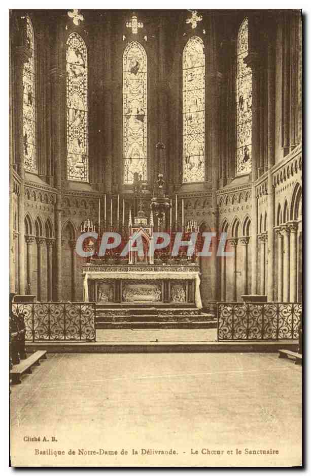 Basilique de Notre-Dame de la Délivrande — Le Chœur et le Sanctuaire — Cliché A. B.
