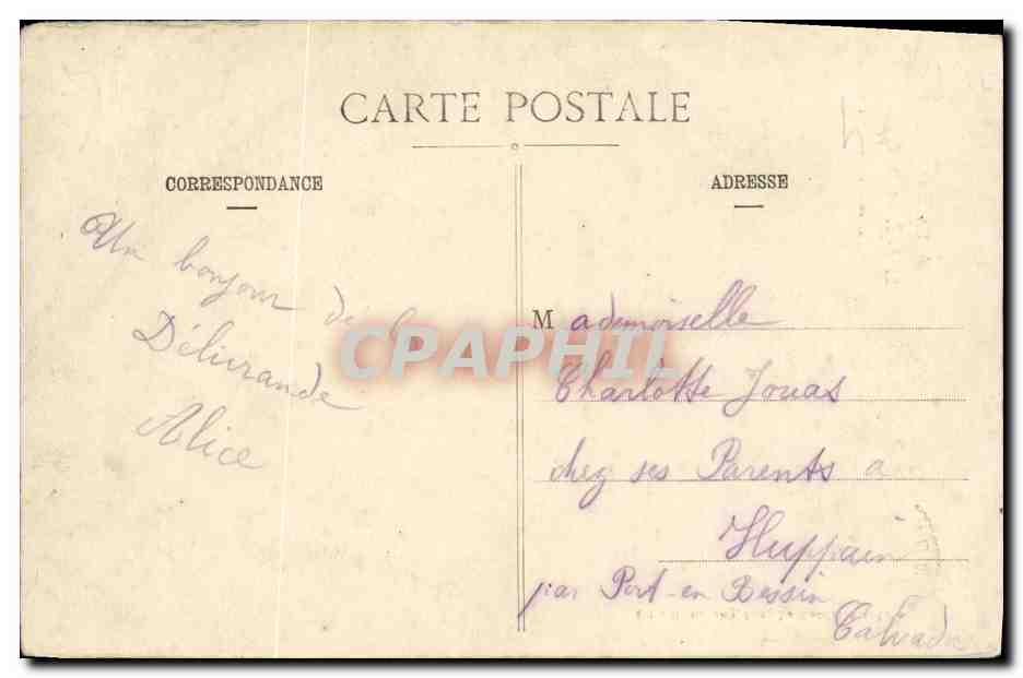Notre-Dame de la Délivrande — Basilique de Lille — H. Bonamy, édit., La Madeleine-le-Lille, n°401 — Rückseite