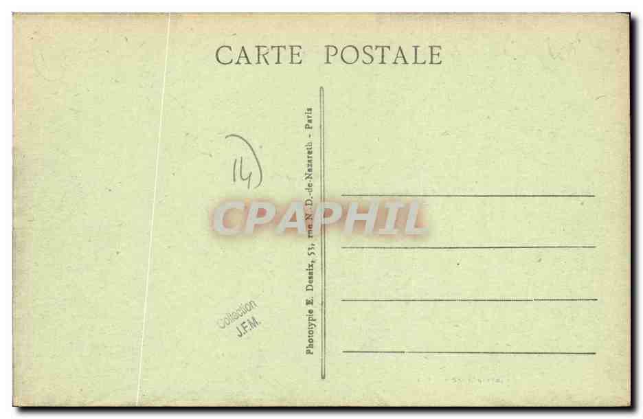 Dives-sur-Mer — Rue Paul Canta — Phototypie E. Denis, 51, rue N.-de-Nezareth - Paris — Back