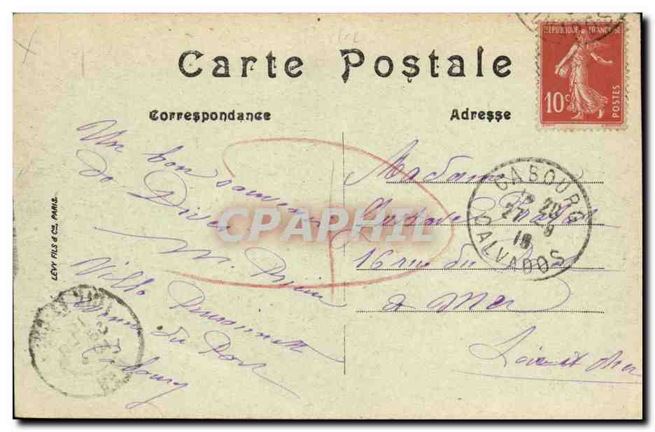CPA Dives Le Port Bateau Enfants — Rückseite