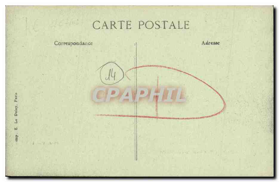 CPA Hostellerie Guillaume le Conquerant Cour de Postes Royales Dives sur Mer — Rückseite