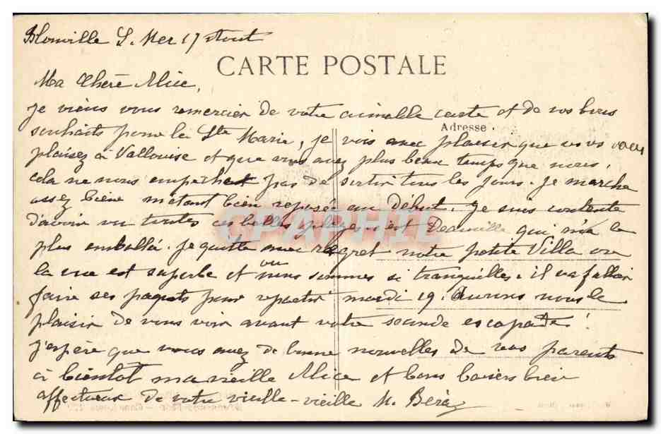 CPA Dives Sur Mer Hostellerie Guillaume le Conquerant Cour Louis XIV — Verso