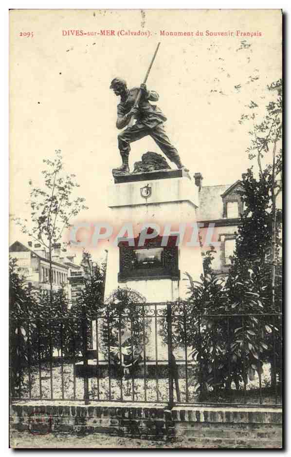 Dives-sur-Mer (Calvados) — Monument du Souvenir Français — éditeur non identifié, n° de série 2095