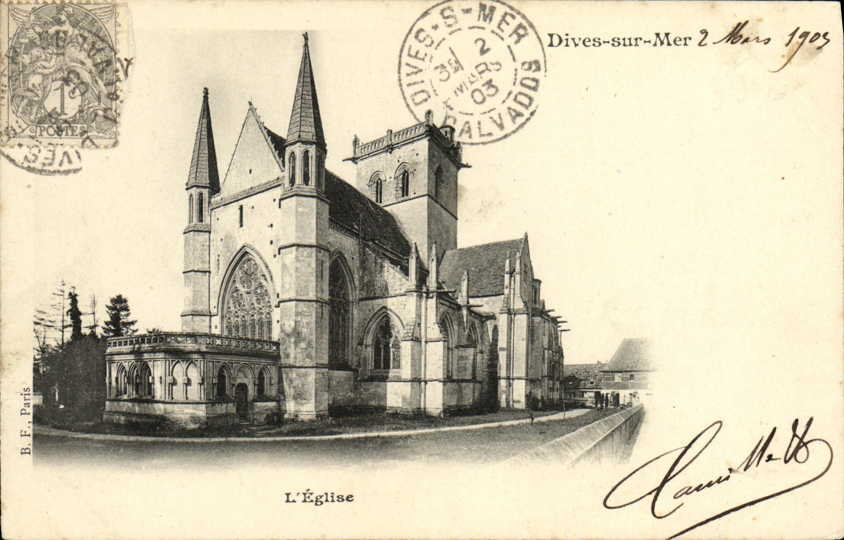 Dives-sur-Mer — L'Église — B.F. Paris, n° 14