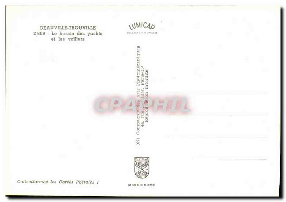 Deauville-Trouville — Il bacino dei yacht e le imbarcazioni — IRIS — Verso