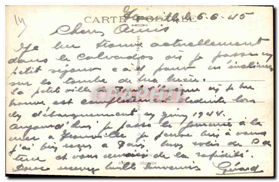Deauville, « La Plage Fleurie » — Les Bassins — Éditeur SANDY, n°2 — Verso