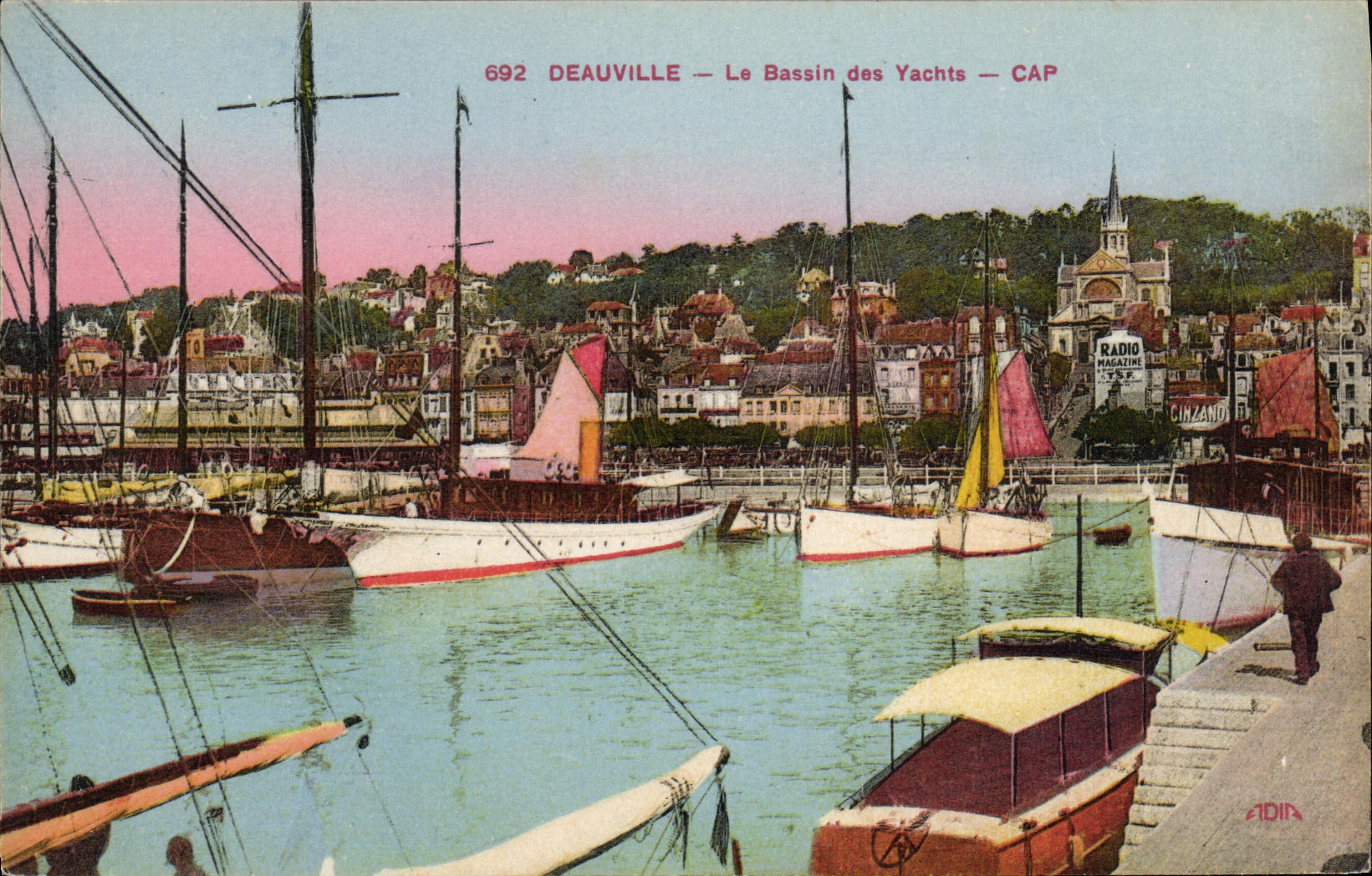 Deauville — Le Bassin des Yachts — CAP — Édition ADIA, n° 692
