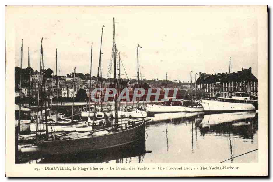 Deauville, la Plage Fleurie — Le Bassin des Yachts — Éditeur 'La Cigogne' n°17