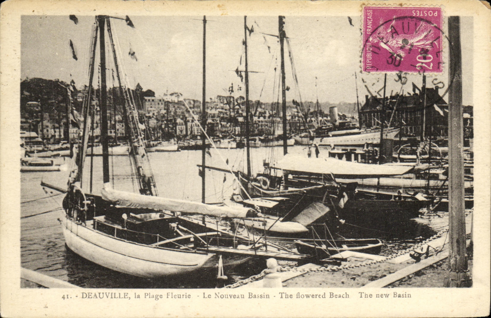 Deauville, la Plage Fleurie - Le Nouveau Bassin — Édition La Cigogede, n°41