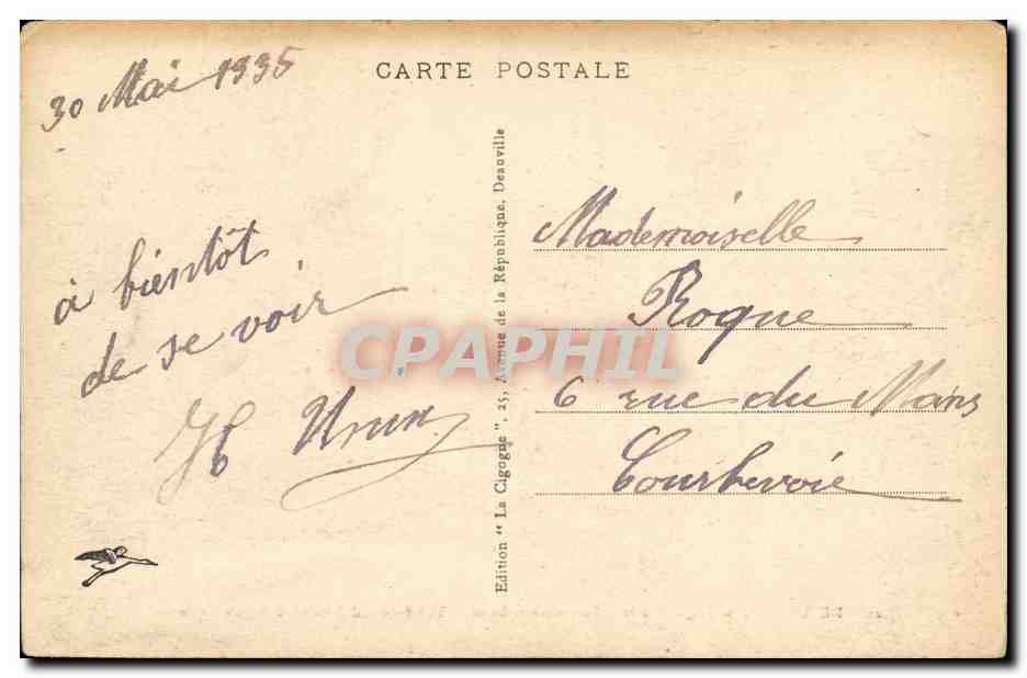 Deauville, la Plage Fleurie - Le Nouveau Bassin — Édition La Cigogede, n°41 — Verso