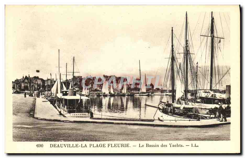 Deauville-La Plage Fleurie — Le Bassin des Yachts — I.L.