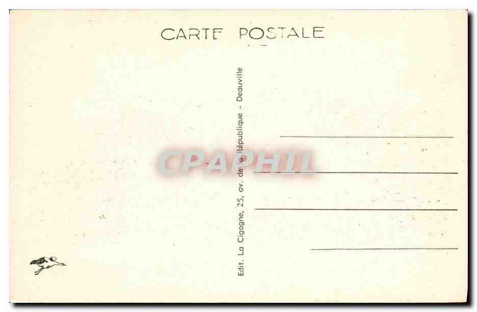 Deauville, la Plage Fleurie — Le Bassin des Yachts — éditeur CPAPHIL, n° 95 — Verso