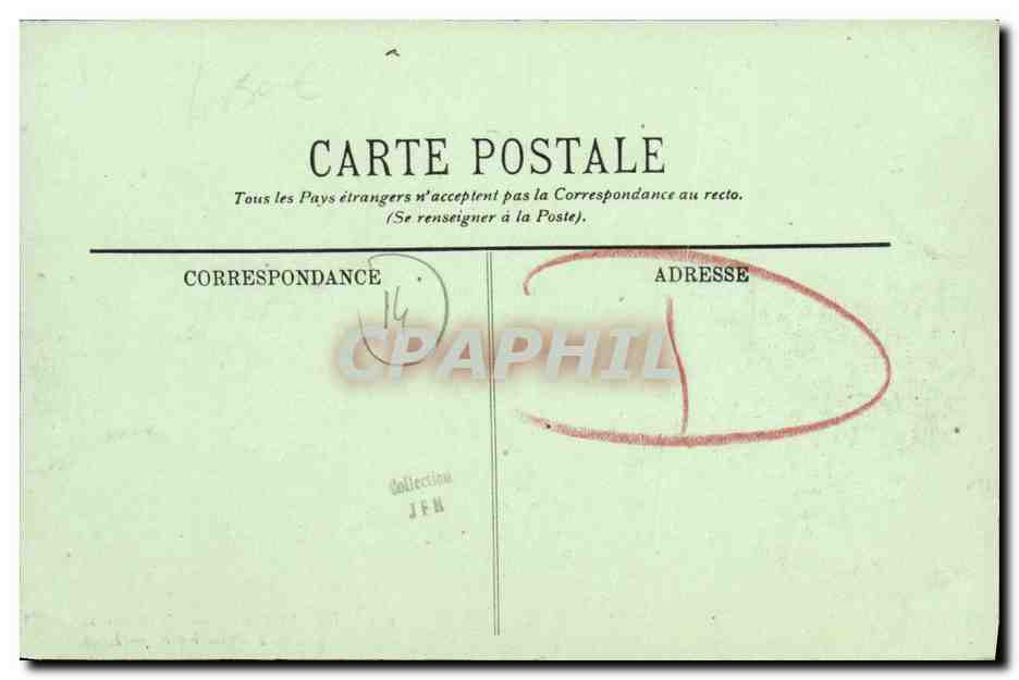 Deauville — Die Einfahrt zu den Becken bei Ebbe — LL. — 192 — Rückseite