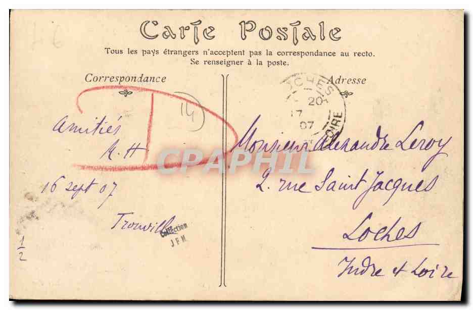 Tiruville - Deauville-sur-Mer — Les Bassins — Éditeur inconnu, n° 103 — Verso