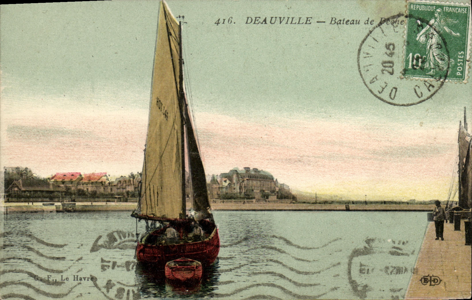 Deauville — Bateau de Pêche — G. F., Le Havre