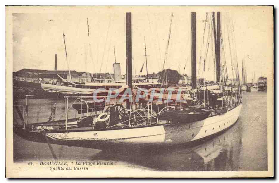 Deauville - Yachts au Bassin — 'La Plage Fleurie' — G. Arland, Nantes