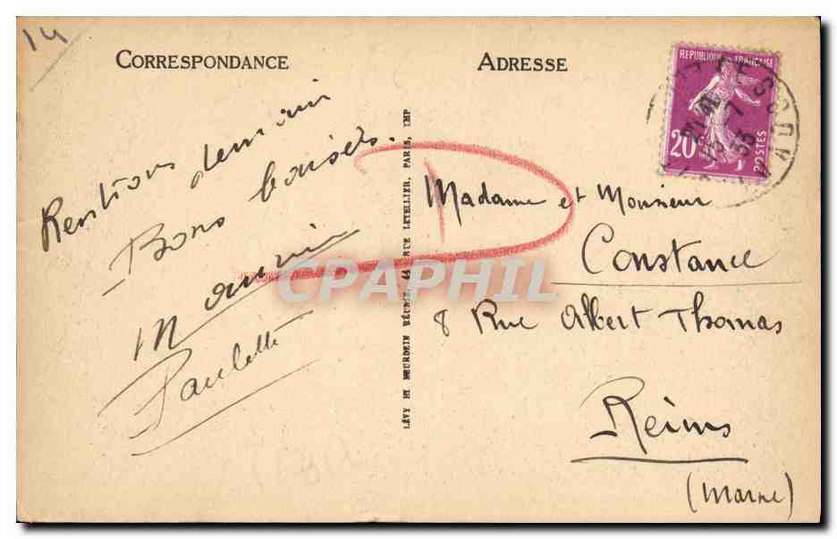 Deauville, la Plage Fleurie — Les Yachts de Plaisance — AUTO HIROS, LL, n° 255 — Verso