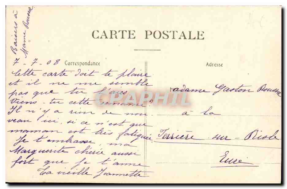 CPA Deauville Les Cotes de la Manche Rentree Par Gros Temps Bateaux  — Verso