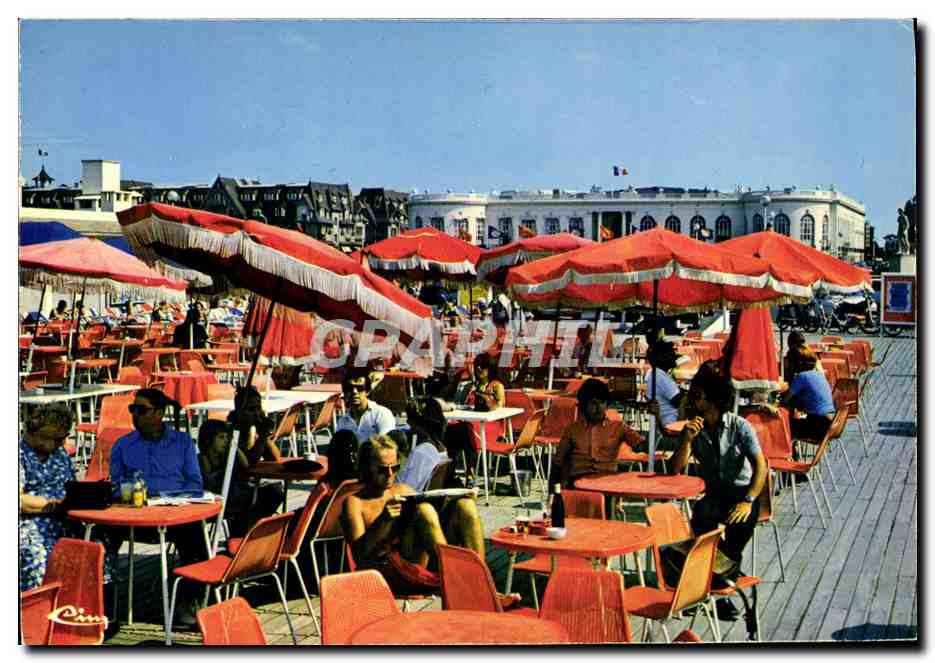 Deauville (Calvados) — 'Bar du Soleil' en Casino — uitgever Comblier Imprimeur Mâcon