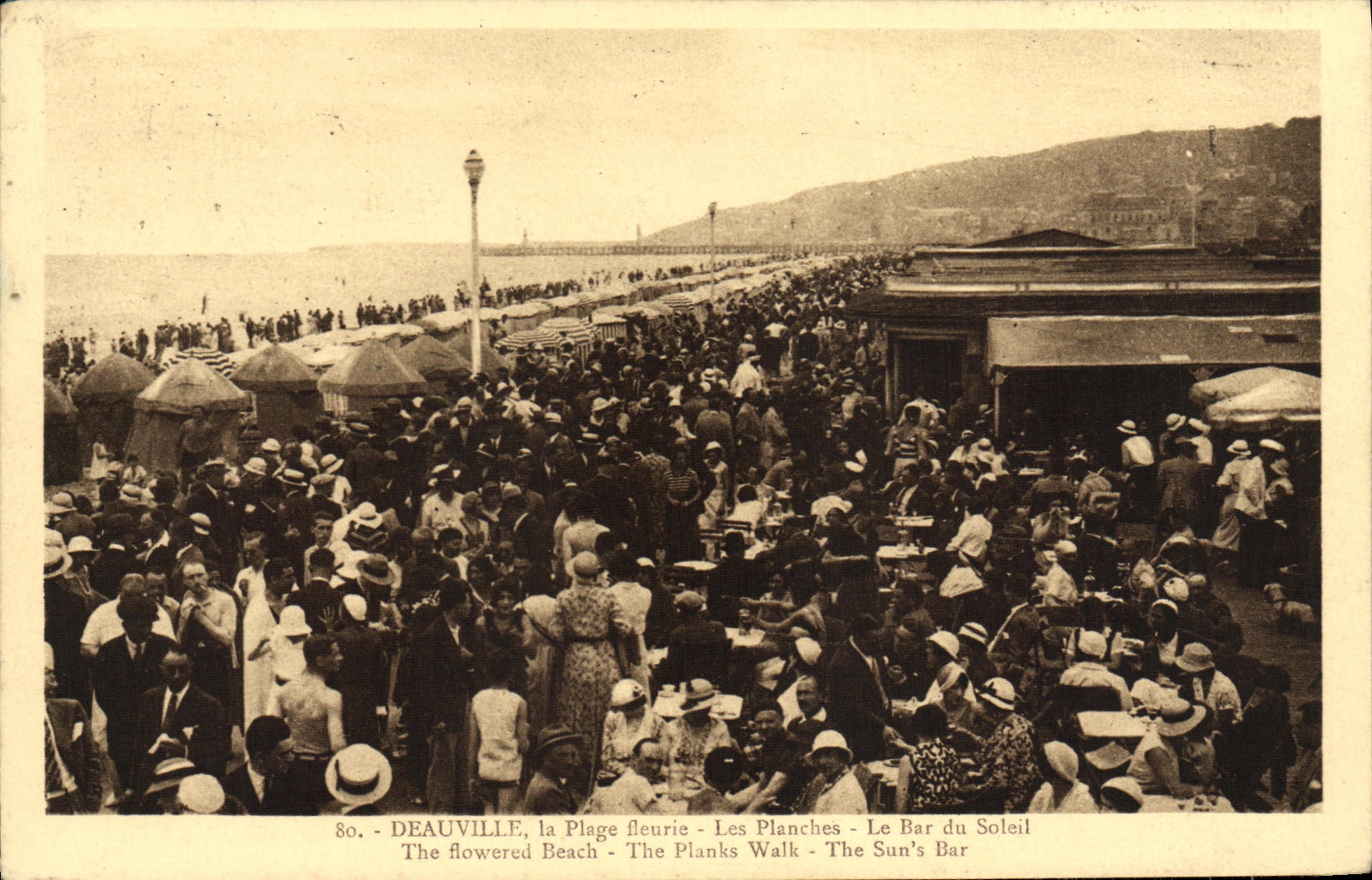 Deauville, la Plage fleurie - Les Planches - Le Bar du Soleil — Édition 'La Cigogne' n°80