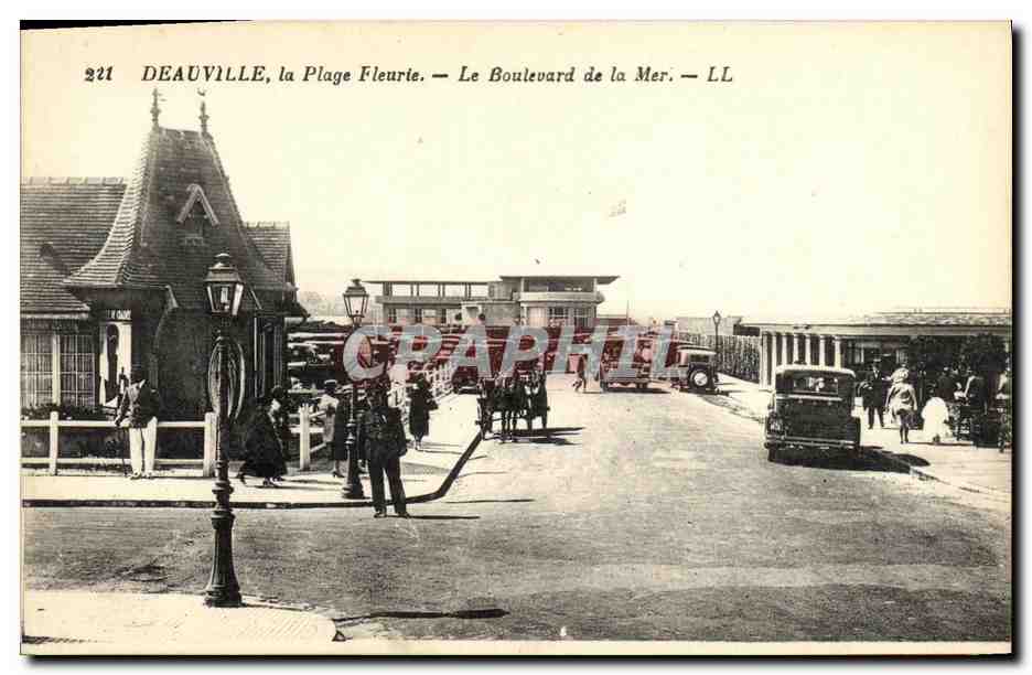 Deauville, The Flowered Beach — The Boulevard de la Mer — LL
