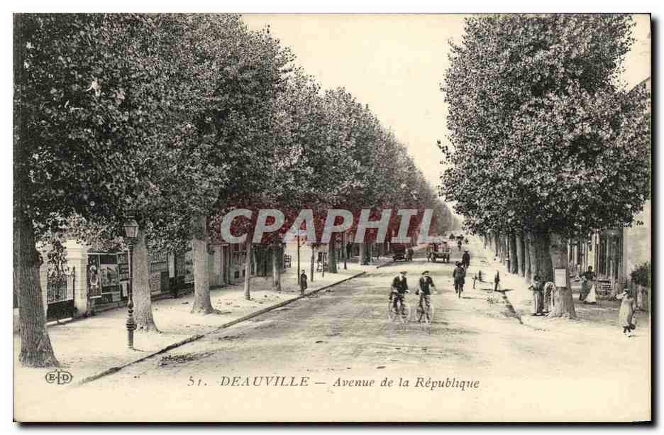 Deauville — Avenue de la République — Éditeur E.P.D. n°51