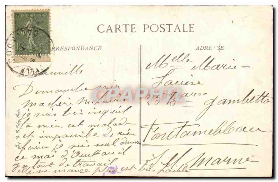 Deauville — Avenue de la République — Éditeur E.P.D. n°51 — Rückseite