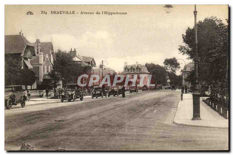 Deauville - Avenue de l'Hippodrome — Verlag Cie Alsacienne des Arts Pneumatiques, Straßburg, Nr. 234