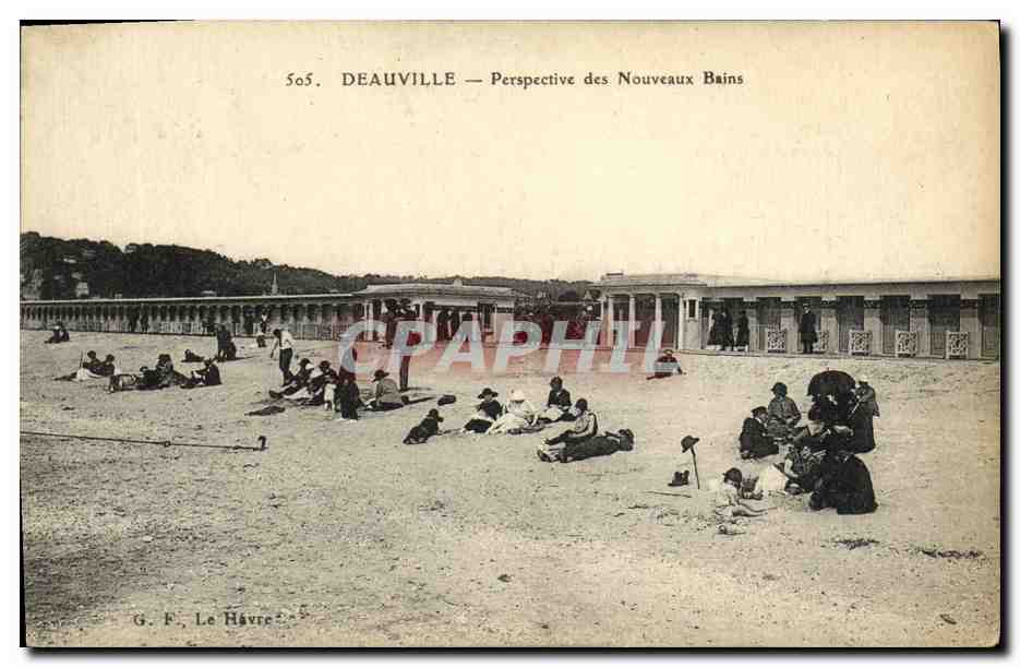 Deauville — Perspective des Nouveaux Bains — G. F. Le Havre, n° 505