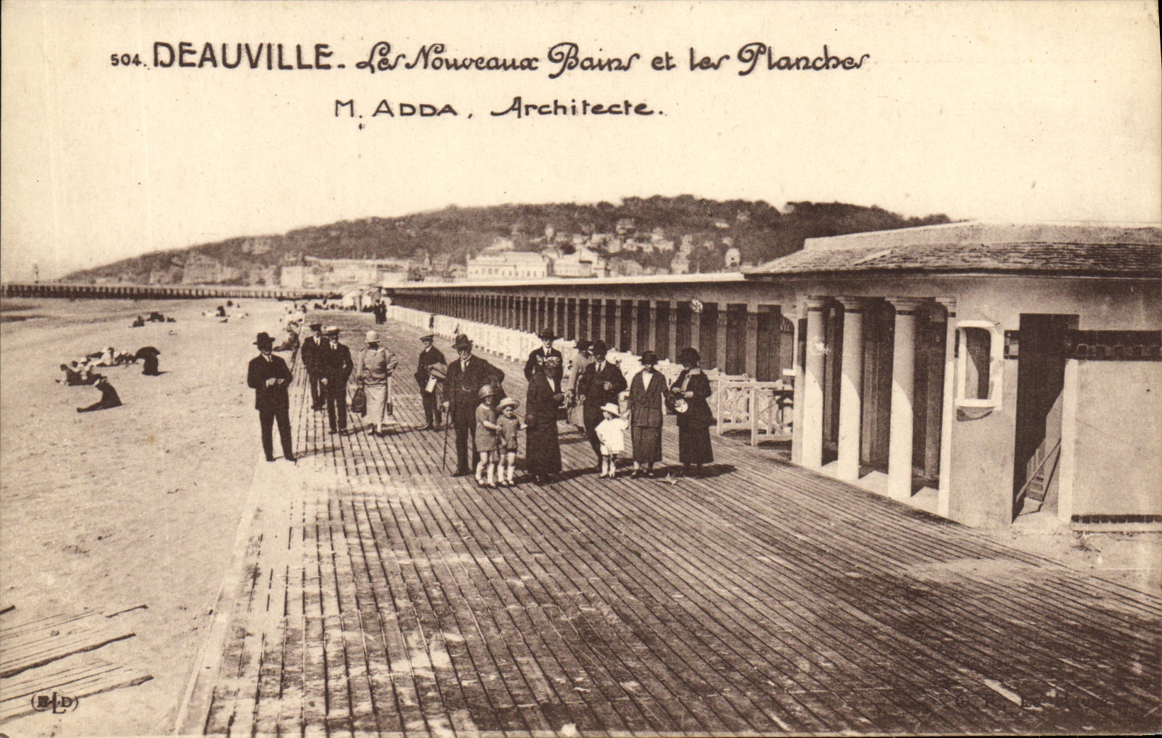 Deauville - Les Nouveaux Bains et les Planches - M. Adda, Architecte.