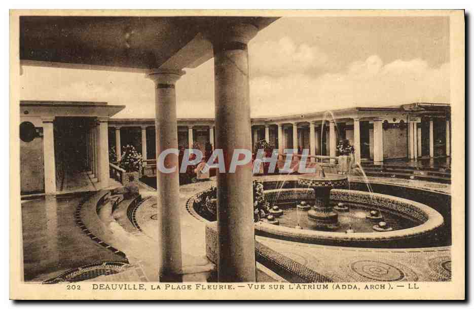 Deauville, La Plage Fleurie — Vue sur l'Atrium (Adda, Arch.) — LL