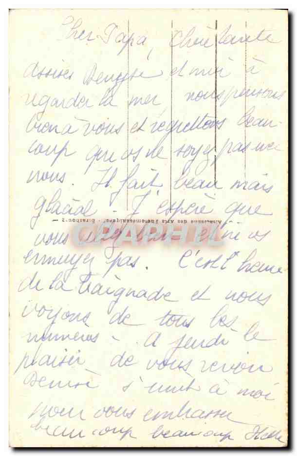 Deauville - Plage Fleurie - Les Nouveaux Bains — CPA n°249, éditeur A.P.A. — Verso