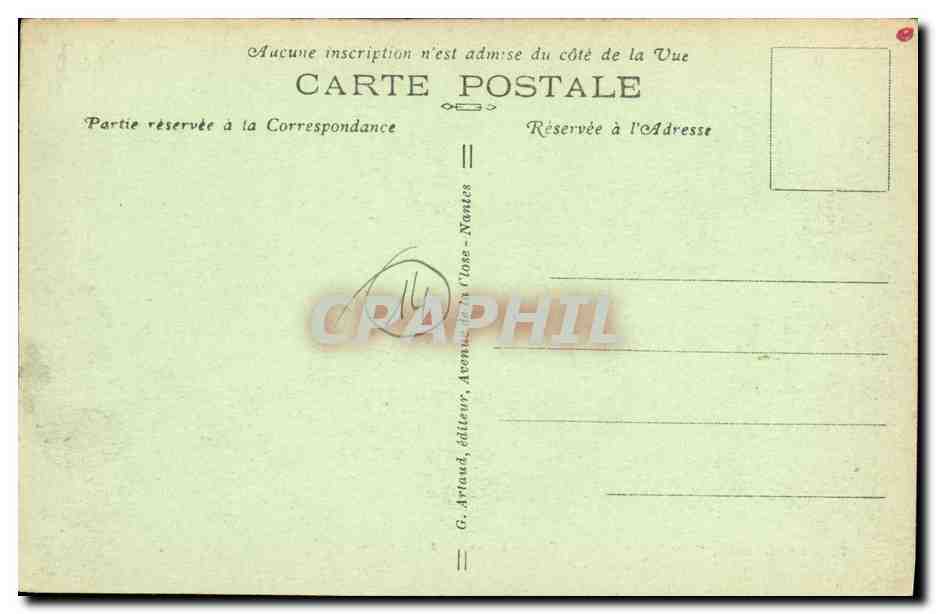 Deauville, "La Plage Fleurie" — baigneuses à l'Atrium — G. Artaud, éditeur, Nantes — Verso