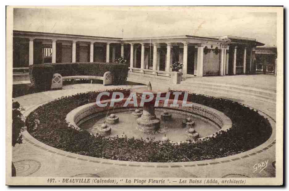 Deauville (Calvados), "La Plage Fleurie" — Les Bains (Adda, architecte)