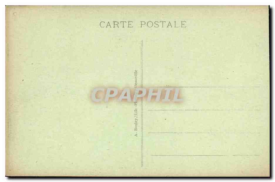 Deauville - Das Casino — Ansicht des Gebäudes und des Gartens — Rückseite