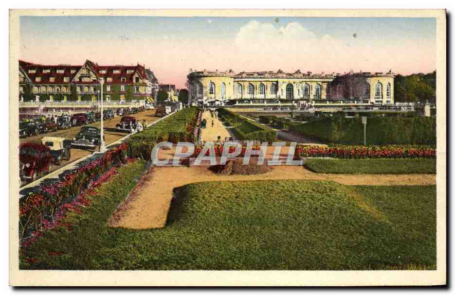 Deauville - Flowered Beach — The Casino (C. Wybo, arch.) and the Normandy (Théo Petit, arch.)
