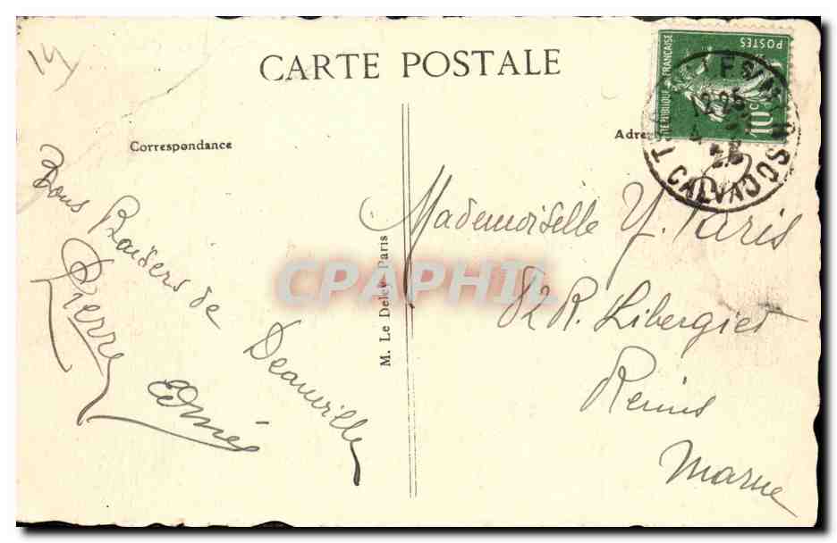 Deauville — Le Casino et Royal Hôtel — G. F., Le Havre, n°449 — Achterkant