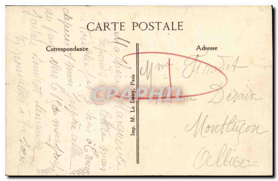 Deauville — Le Casino et Royal Hôtel — G. F. Le Havre, n°449 — Verso