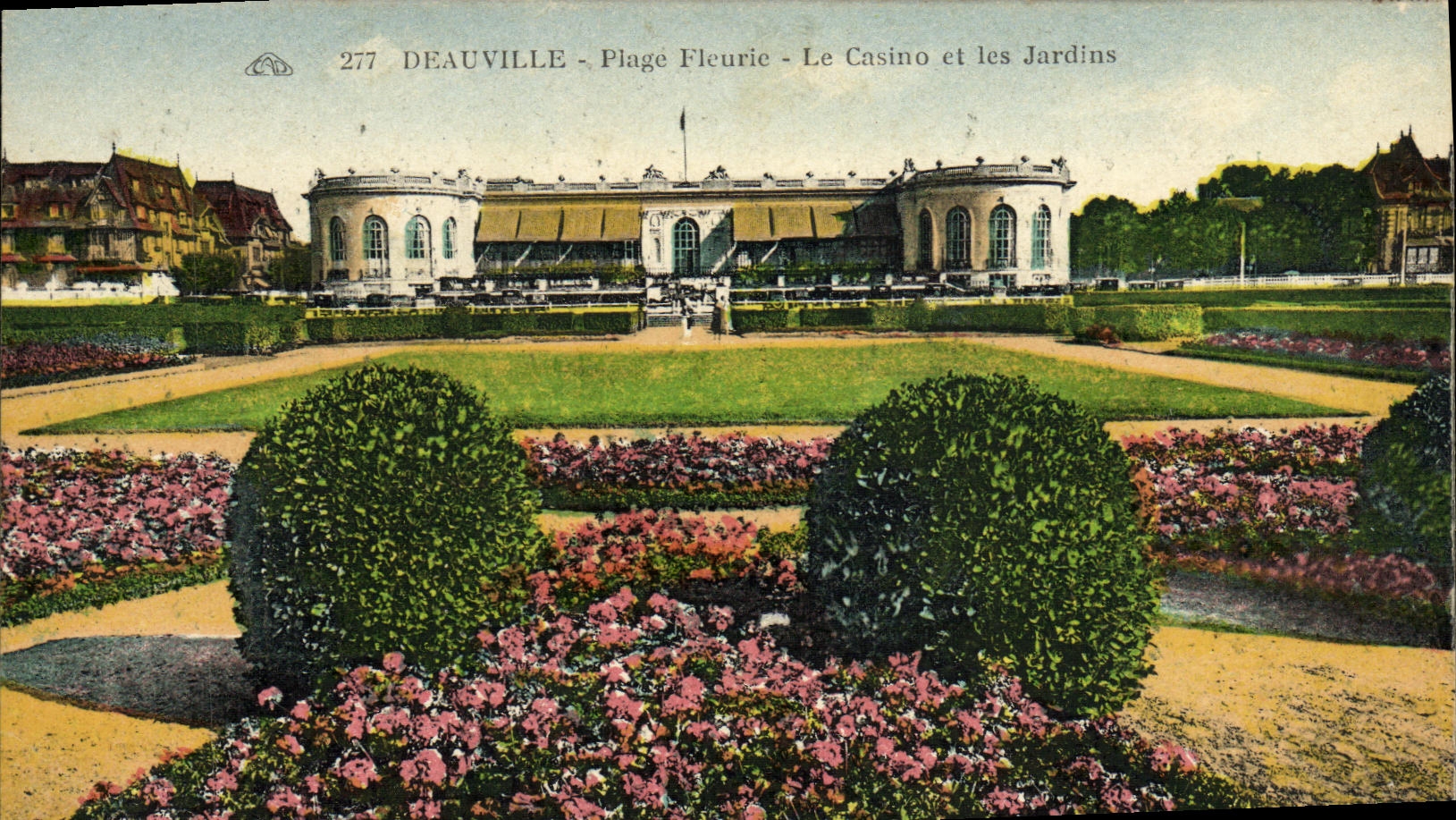 Deauville - Plage Fleurie - Le Casino et les Jardins — éditeur C. L. Imprimeur, série 277