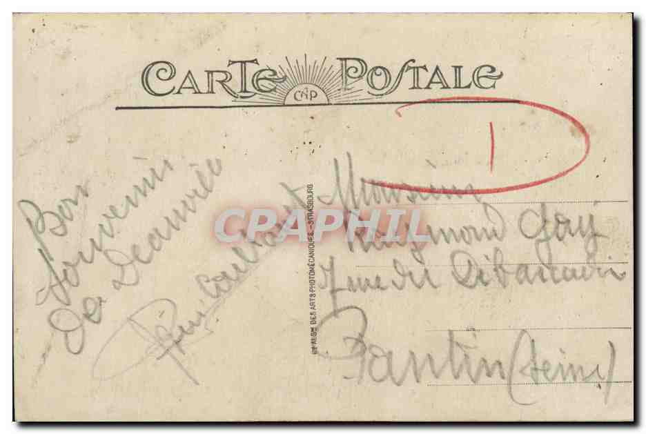 Deauville — La Plage fleurie — Le Casino — Éditeur : Deauville — Verso